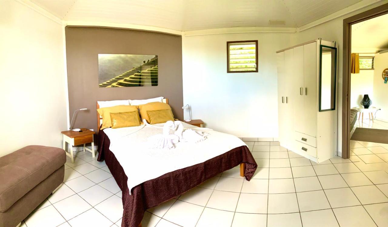 Lodge Colibris Piscine Privee Vue Panoramique Mer Et Montagne Pelee , 500 M Plage Dans Un Parc , Calme Assure Ideal Pour Decouvrir Le Nord Caraibes ลาการ์เบต์ ภายนอก รูปภาพ