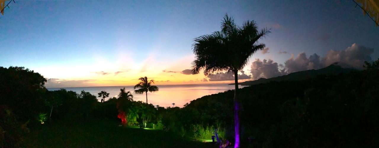 Lodge Colibris Piscine Privee Vue Panoramique Mer Et Montagne Pelee , 500 M Plage Dans Un Parc , Calme Assure Ideal Pour Decouvrir Le Nord Caraibes ลาการ์เบต์ ภายนอก รูปภาพ